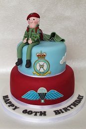 paratrooper birthday cake
